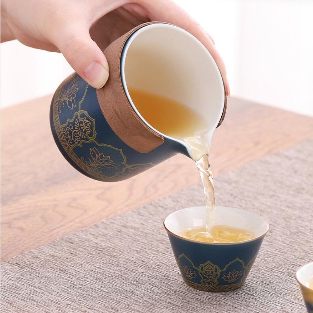 With Proctive Box Travel Tea Set Ceramic Porcelain Teaware Tea Gift Set  Travel Use