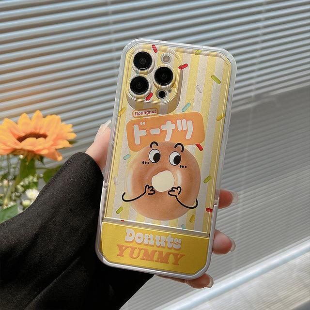 

Ins Donut Sweet Smiley Cartoon, новинка 2022, чехол-держатель для телефона с подставкой для Iphone 13 12 Pro Max Xsmax 7 8 Plus 11 Promax X Xr, чехол For iphone 12pro