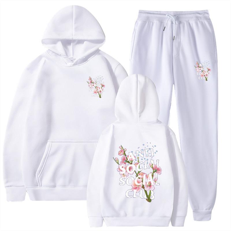 Pants Suits Sweatshirt Hooded Unisex Suit Men Women Comfortable Soft