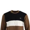 Fred Perry Mens Textured Panel Sweatshirt