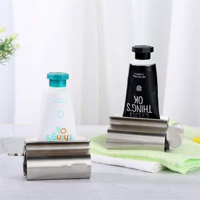 Accessoires de salle de bain, presse-dentifrice, rouleau à essorer en acier inoxydable, distributeur rotatif pour pommades et cosmétiques