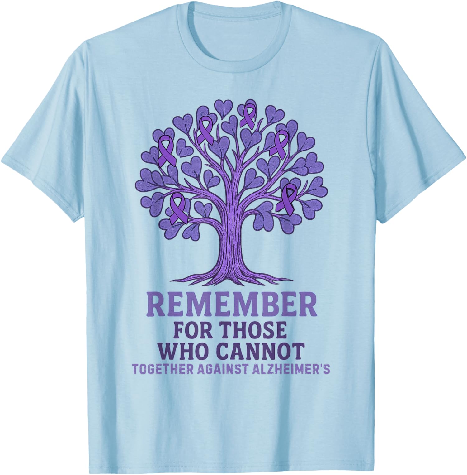 Alzheimers Awareness Ribbon Support Family Unisex T-Shirt Unisex T-Shirt XXL