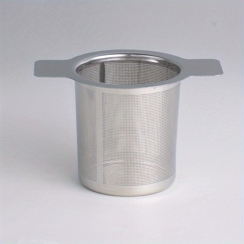 

2 Pcs Stainless Steel Reusable Mesh Tea Infuser Strainer Leaf Filter Sieve Cup Parts 2pcs