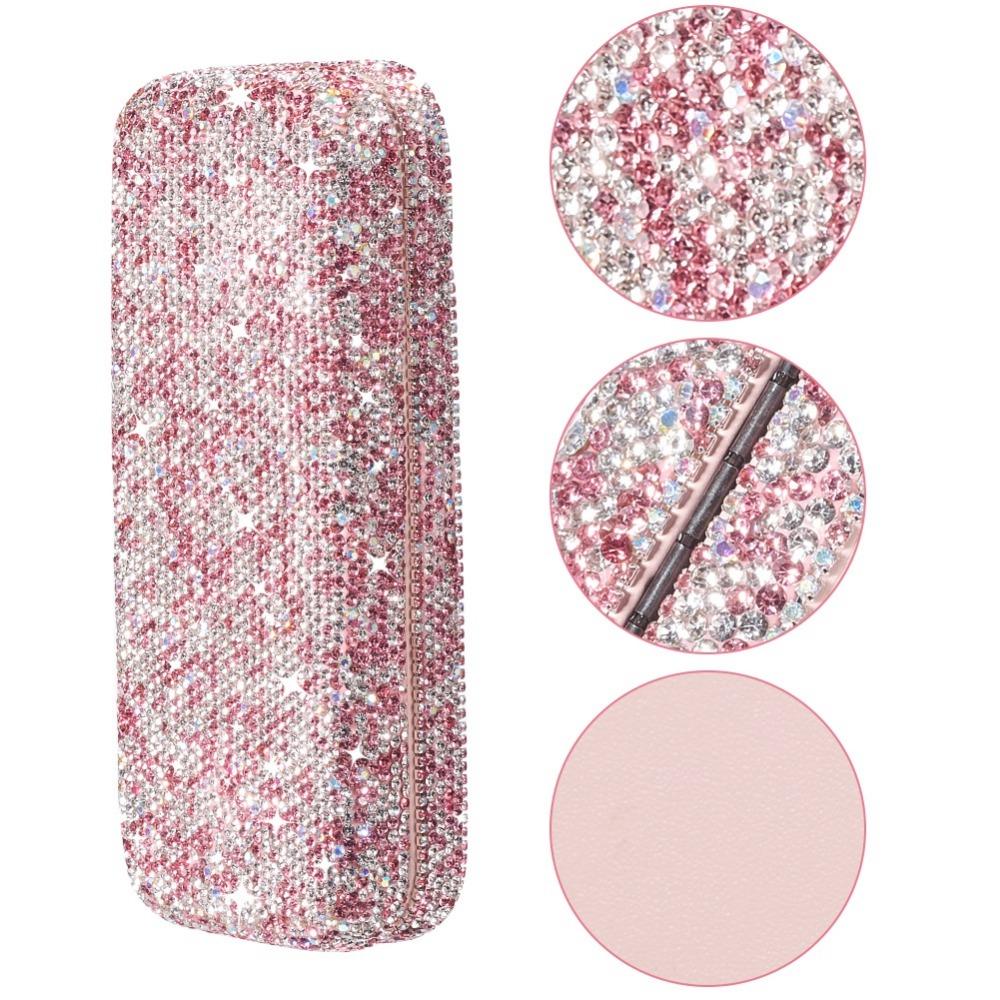 Large Storage Rhinestone Car Glasses Case Eyeglass Case Hard Shell Sunglasses