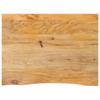 Live Edge Table Top 70x60x2.5 cm Solid Mango Wood