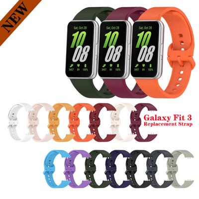 Silikon-Armband für Samsung Galaxy Fit 3, Ersatz-Sportarmband für Samsung Galaxy Fit 3, Band-Zubehör