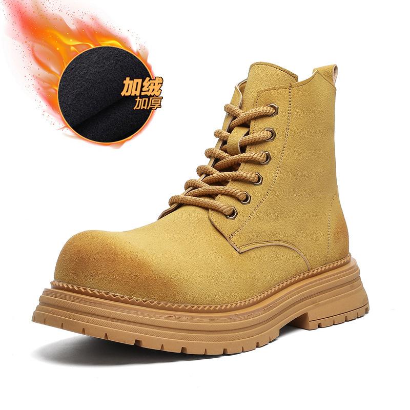 Martin boots thick-soled tooling boots 2025 new high-top British style retro medium-top men's rhubarb boots 2278-J