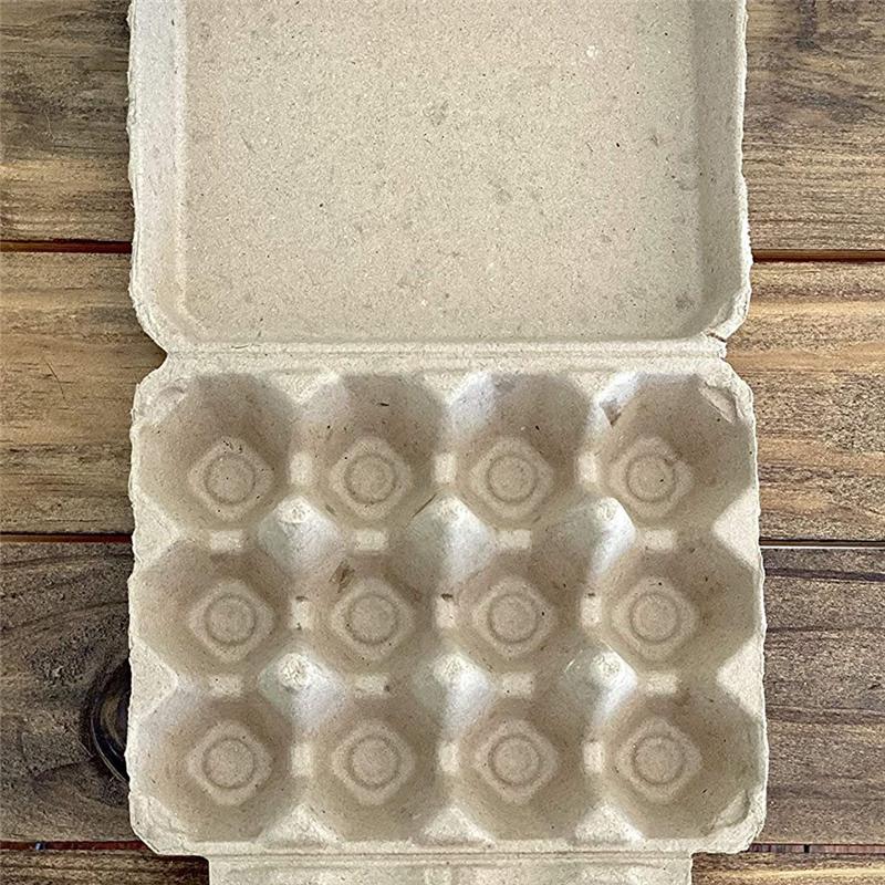 Cutii de ouă goale bune-Vintage- Stil clasic 3x4 Suportă 12 ouă mari, Design robust realizat din cutie de ouă reciclată