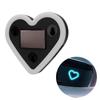 Solar-powered Heart-shaped LED Ambient Light For Car Interior Decoration, Heart-shaped Neon Decorative Light.