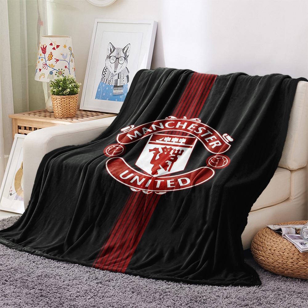 Man Utd Print FlAannel Blanket, High Quality Comfortable for All Seasons, Home Decor, Warmth and Comfort