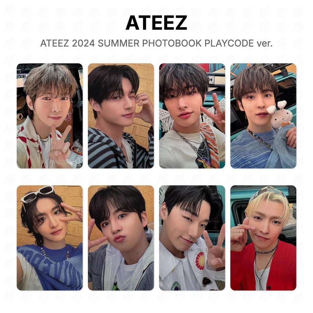 ATEEZ 2024 SUMMER PHOTOBOOK PLAYCOD ver. Official Photocard