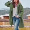 2025 Women's European & American Casual Hooded Lapel Jacket - Loose Fit Windbreaker