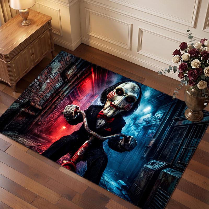 Saw Billy the Puppet Rug Soft Thick Non Slip Floor Carpet for Bedroom Living Room Home Decor