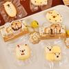 Capybara Bread Stress Relief Squeeze Toy for Kids – Cute Capybara Food Toy with Bell Pendant