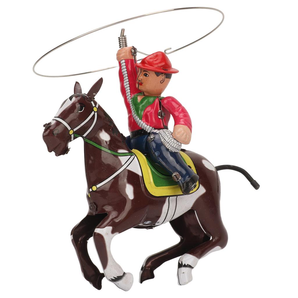 Clockwork Vintage Figure Toy Cowboy Theme Wind Up Ornament Toy Personalized Decoration for Kids