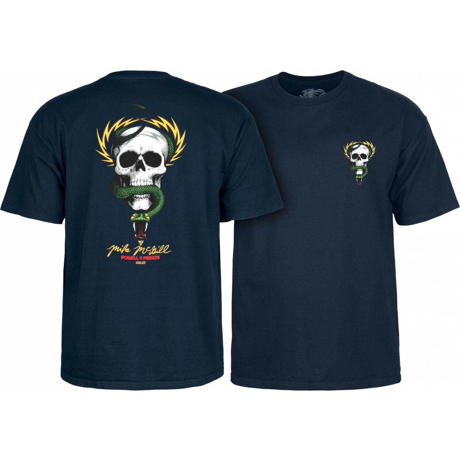 Powell Peralta Skateboard Shirt McGill Skull & Snake Navy 2XL