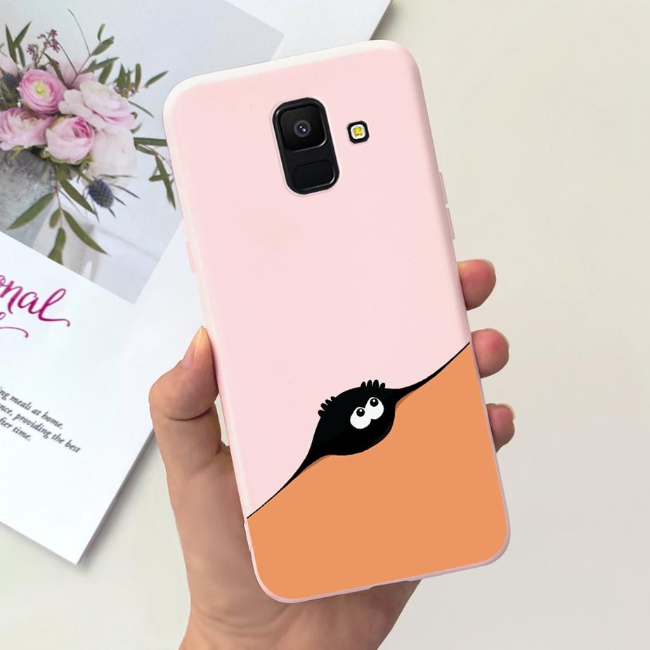 For Samsung Galaxy A6 Plus 2018 Case SM-A605F Cute Dinosaur Cartoon Cover Soft TPU Phone Case For Samsung A6 2018 A600F A6+ Bags