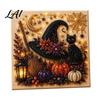 DIY Craft Projects for Adults Halloween Faux Pearl Art Kit Spooky Cute 3D Diamond Painting Easy Crafting Beginners Craft Witch Black Cat Pumpkin