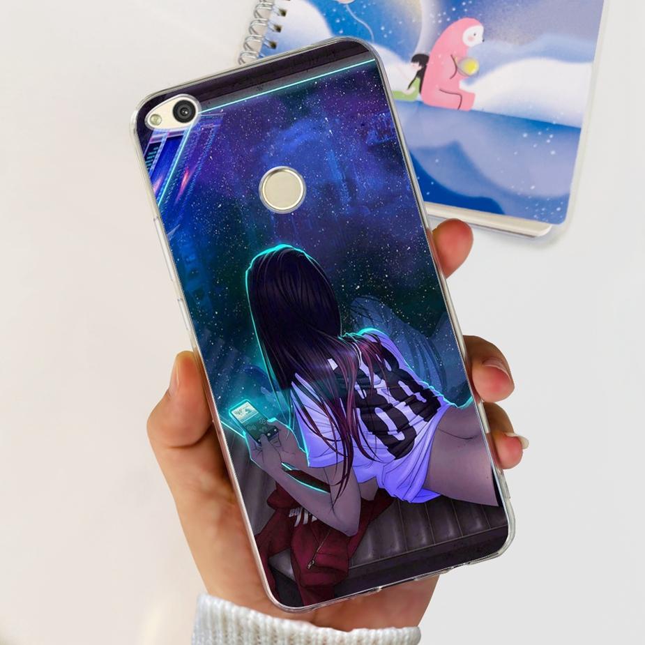 For Huawei P8 Lite 2017 Case Honor 8 Lite Popular Flowers Cartoon Cover Soft Silicone Phone Cases For Huawei P9 Lite 2017 Bumper