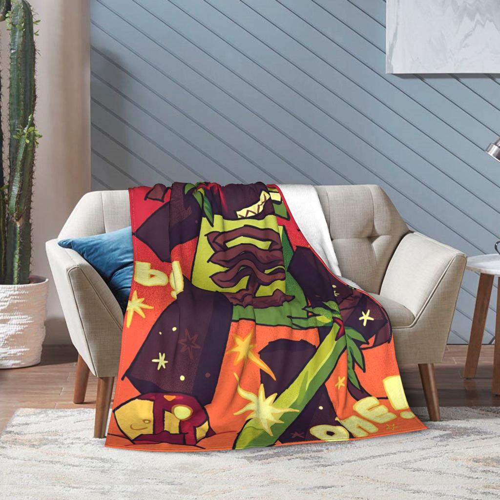 1x1x1x1 Forsaken One by One Knitted Blanket Coral Fleece Plush Super Warm Throw Blankets for Bedroom Sofa Bedroom Quilt