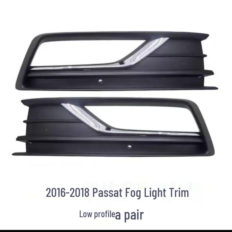 New Passat 2011-2018 Fog Light Grille with Bright Strip Cover