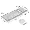 Neo-Sport Ns-903 Acupressure Mat with Spikes, Black and Silver