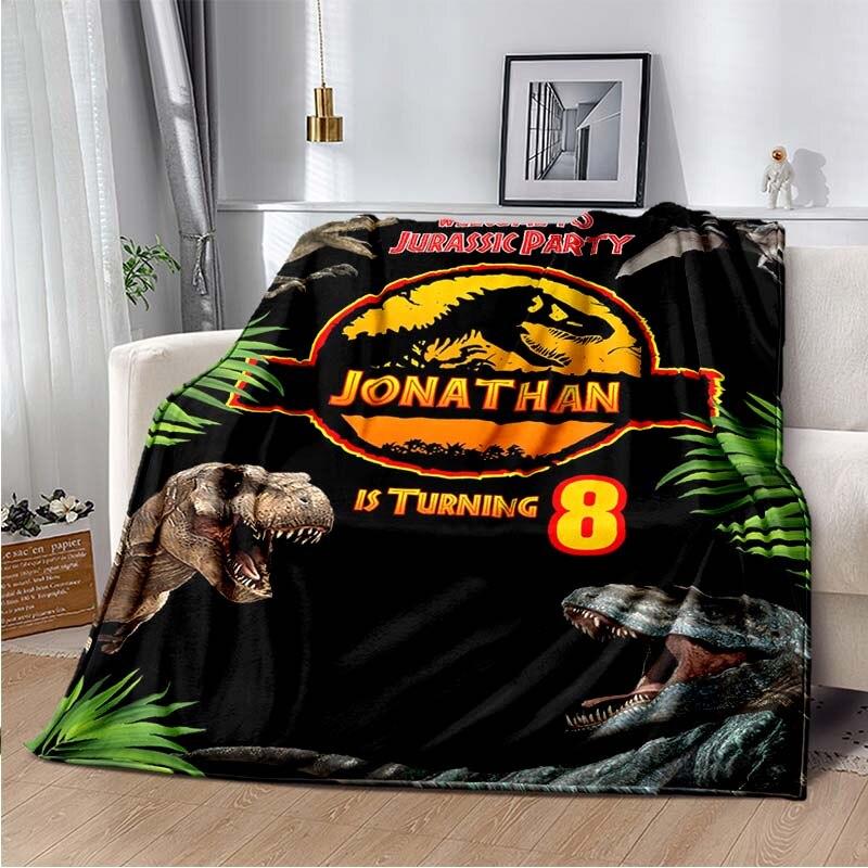 Jurassic Park 3D Printed Art Fleece Blanket for Beds Hiking Picnic Thick Quilt Fashionable Bedspread Fleece Throw Blanket
