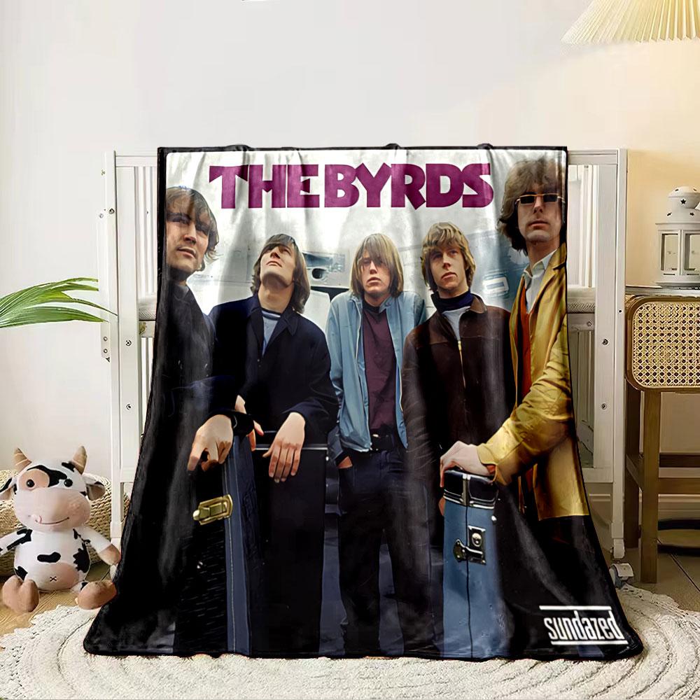 The Byrds Band Album Cover for all seasons blanket lunch break throw gift