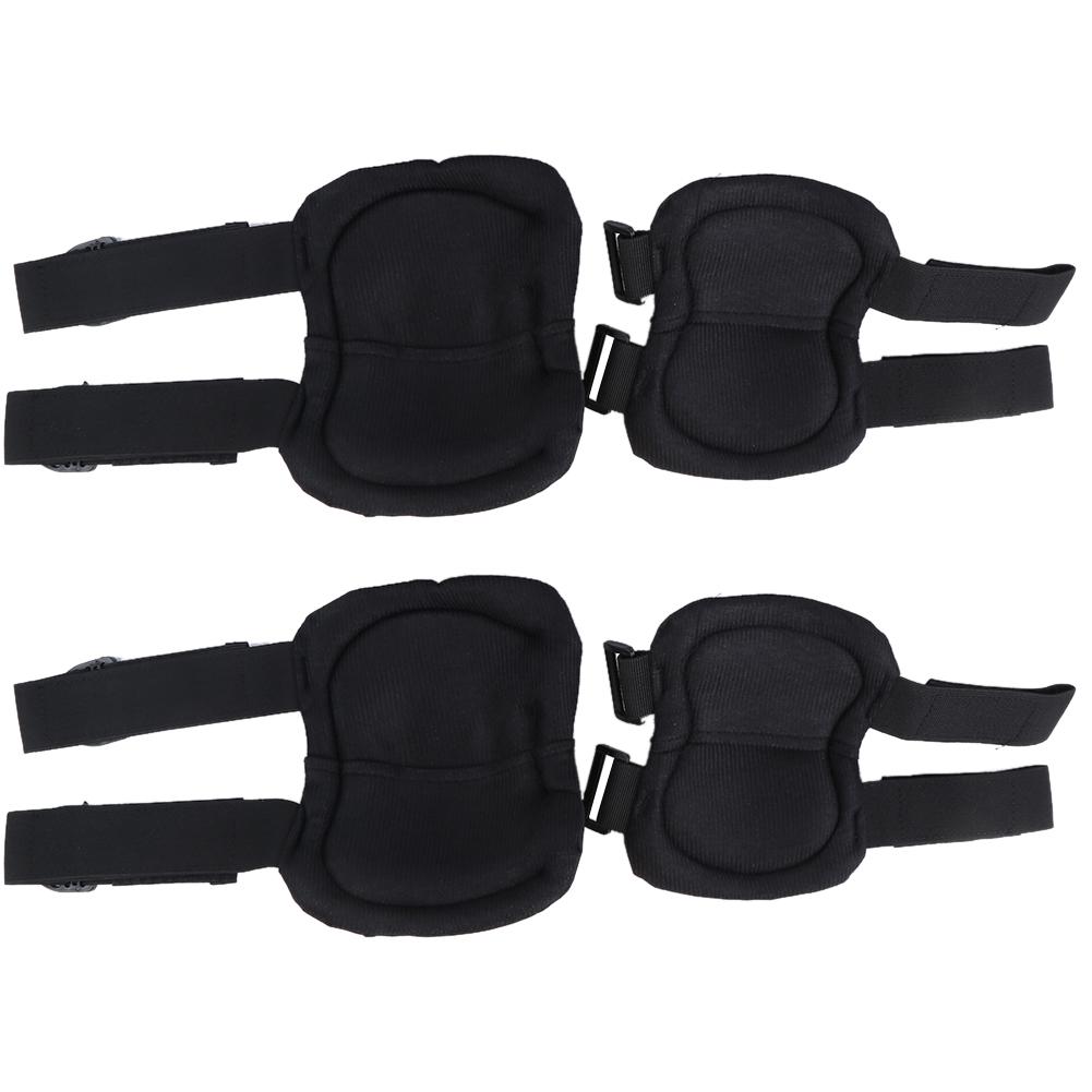 Knee Pad Elbow Support Sports Knee Elbow Pad Breathable Protective Safety Brace Black