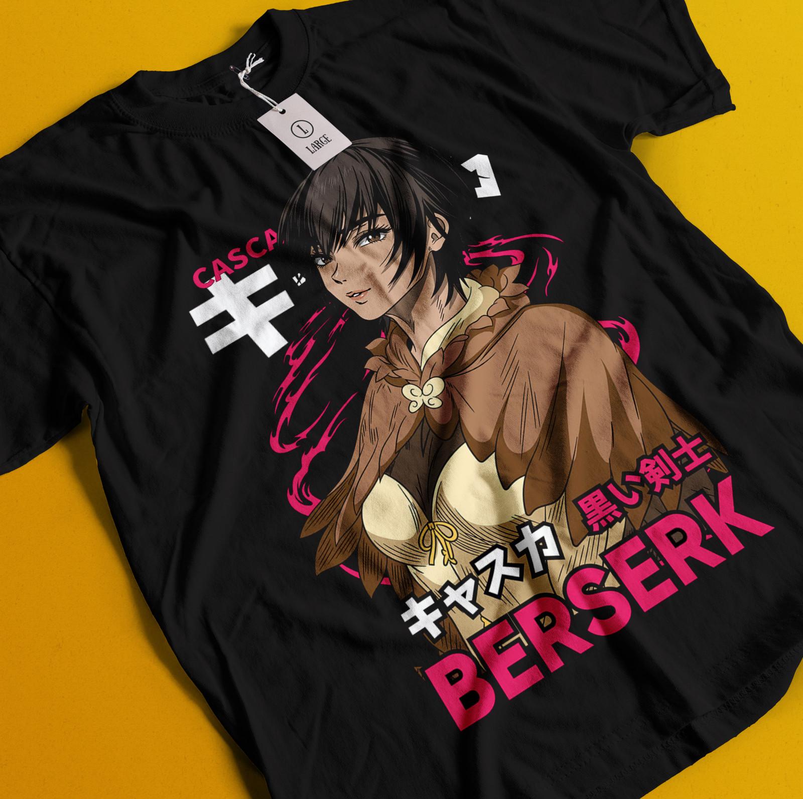 

Berserk T-Shirt Mens Womens Tees Top Casca Shirt Guts Tshirt Griffith Tee Warrior Anime Manga Farnese S