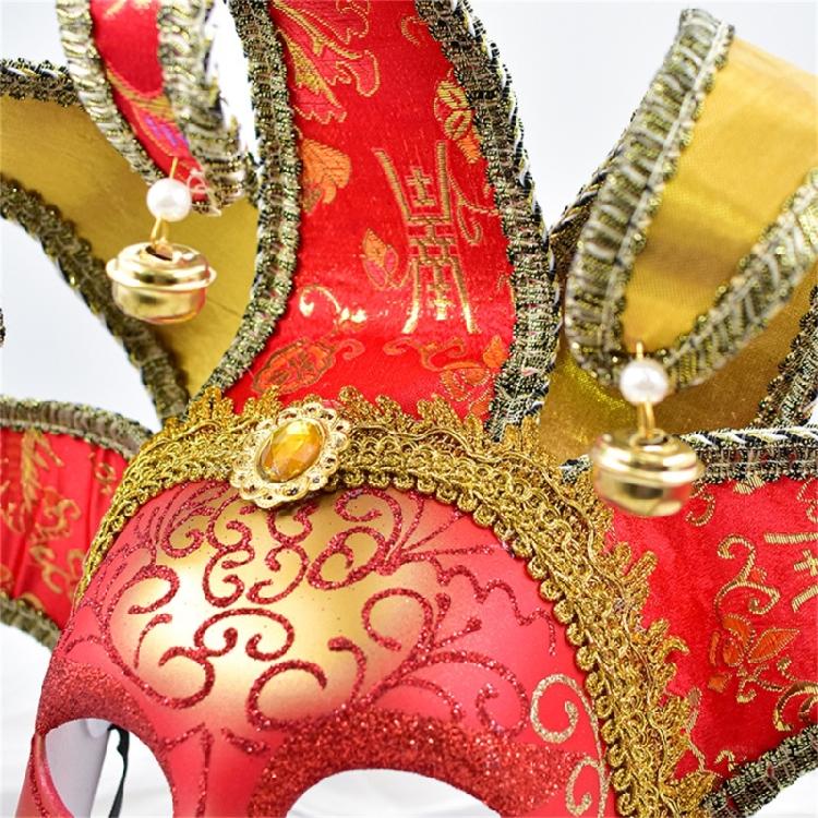 Narrenmaske Maskerade Maske Halloween Maske Party Maske Mardi Gras Maske Venezianische Komödienmaske für Karneval