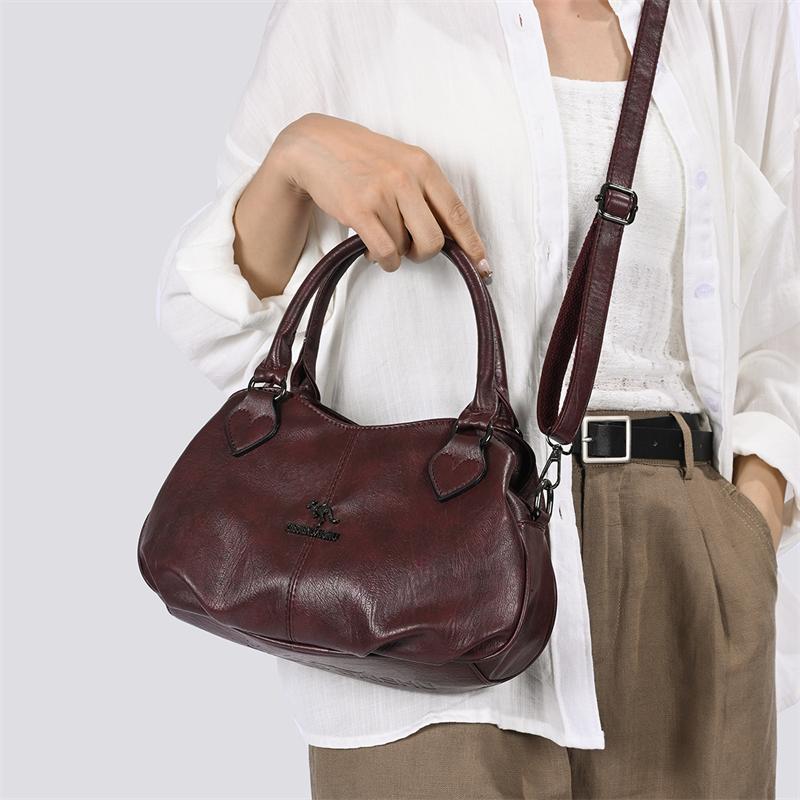 Women's Bag Middle-aged Mother's Handbag Vintage Large Capacity Shoulder Crossbody Bag