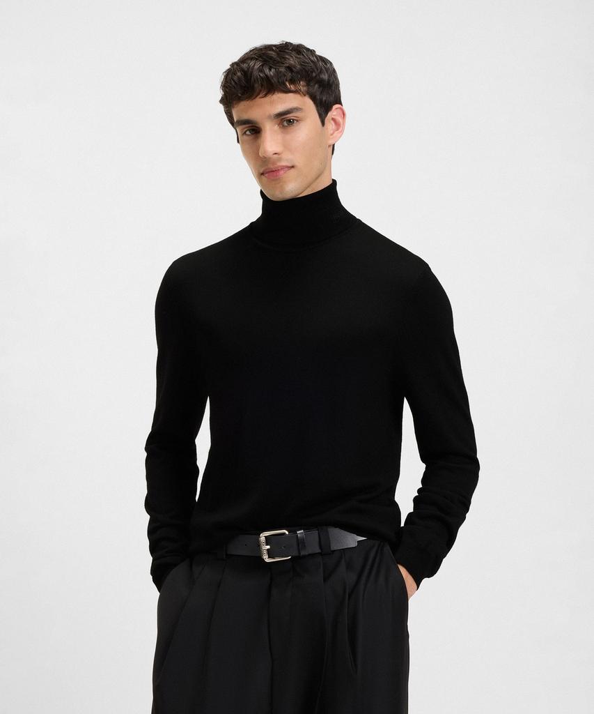HUGO Merino Wool Turtleneck Knit Sweater Regular Fit 50474174_001
