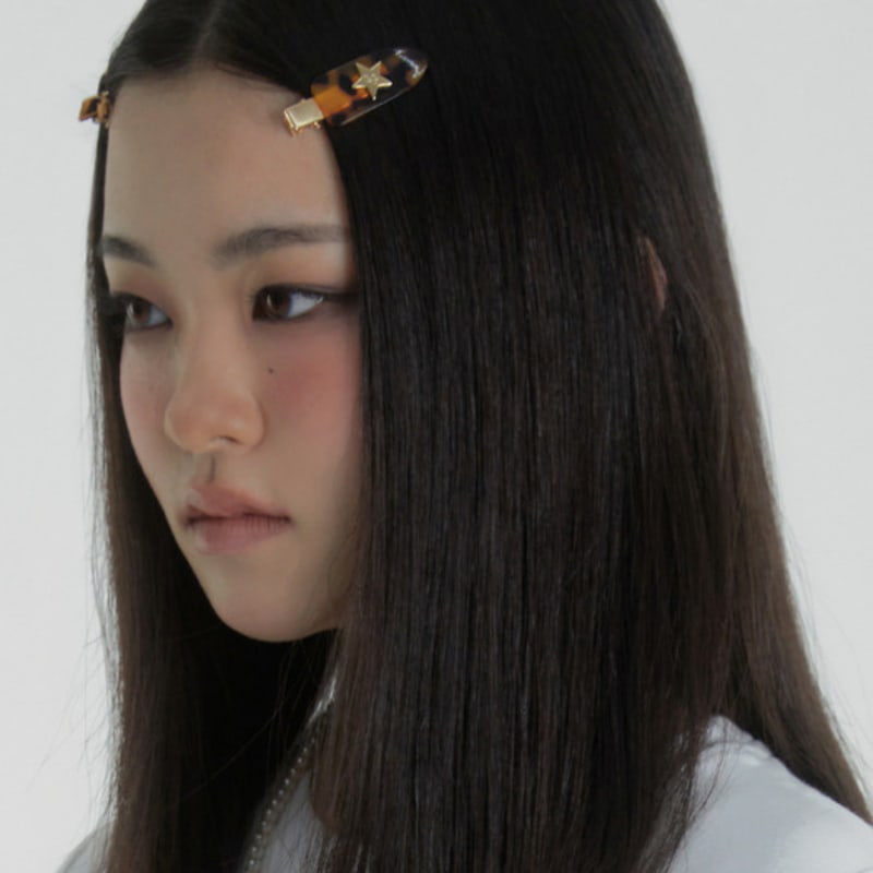 Eireve BABY BULLET HAIR CLIP SET 3PCS (LEOPARD BROWN)