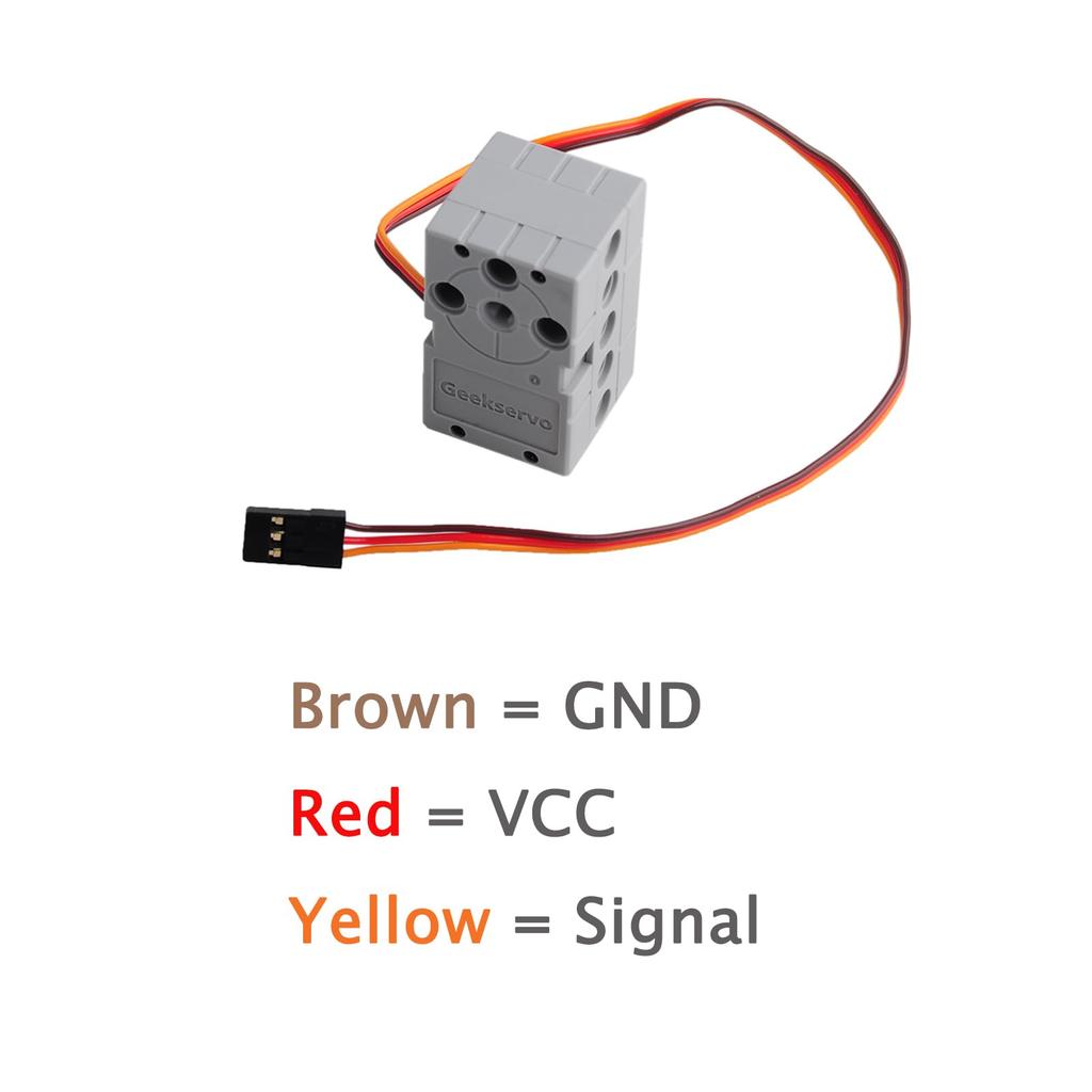 4 Geekservo 360° Gradient Servers, Programmable Dual Output Servers (bit) DIY Tech Building Bricks