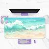 Summer Seaside Beach Wave Long Playmat Fresh Minimalist Ins Gaming Office Mousepad