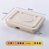Waterproof Leak Proof Disposable Lunch Box Degradable Food Tray with Compartments Microwave and Refrigerated Not Easily Crushed