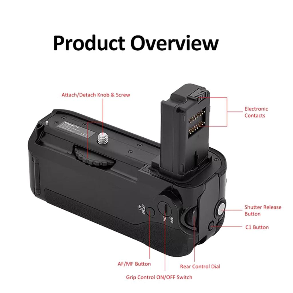 VG-C1EM Vertical Grip for A7 VG Battery Grip for A7 A7R A7S ILCE-7 Camera Battery Holder Grip