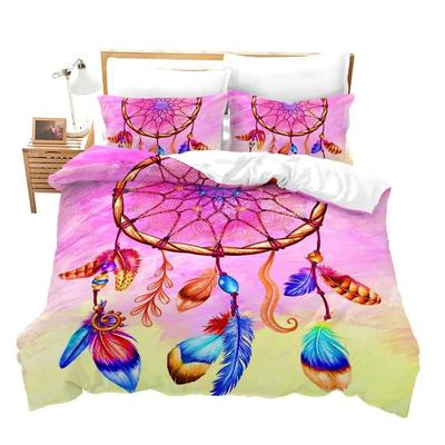 Funda Nórdica de Atrapasueños de Dibujos Animados Juego Individual King Ropa de Cama de Plumas Microfibra Bohemio Funda de Edredón Para Niñas Mujeres Habitación
