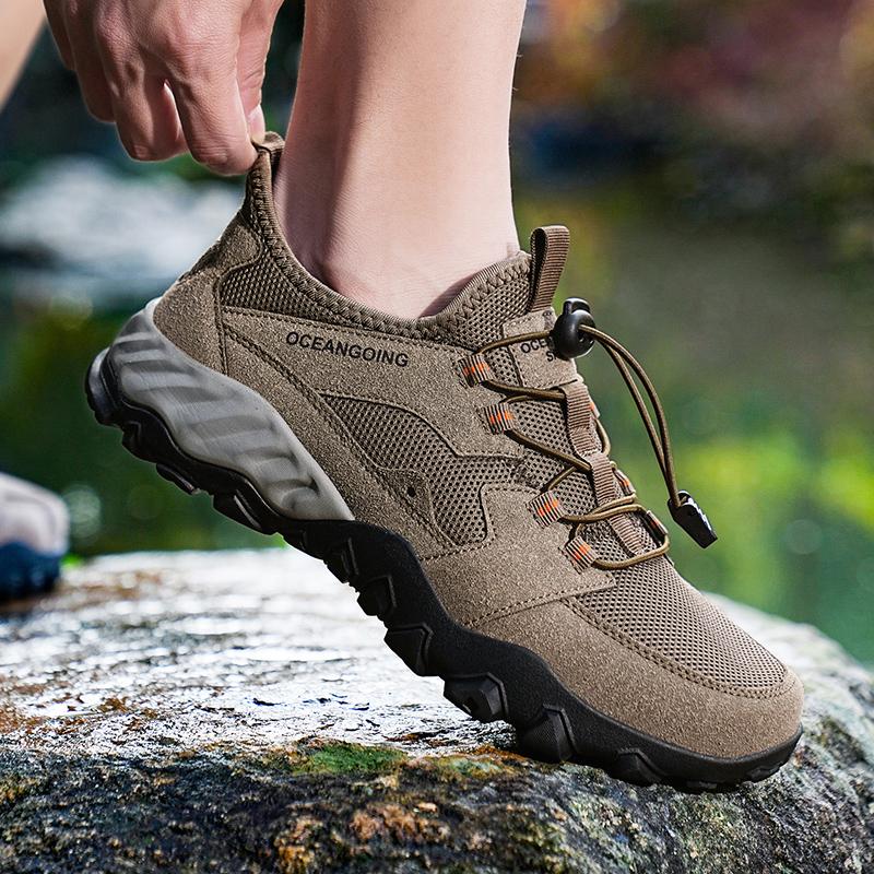 Herren Wanderschuhe Atmungsaktiv Bequem Klettern Trekking Sneaker für Herren Outdoor Rutschfest Lässig Sport Herren Laufschuhe