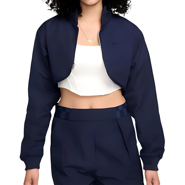 

Nike Куртка с коротким замком и длинными рукавами SS24 Женские куртки Обсидиан FN2241-451 S