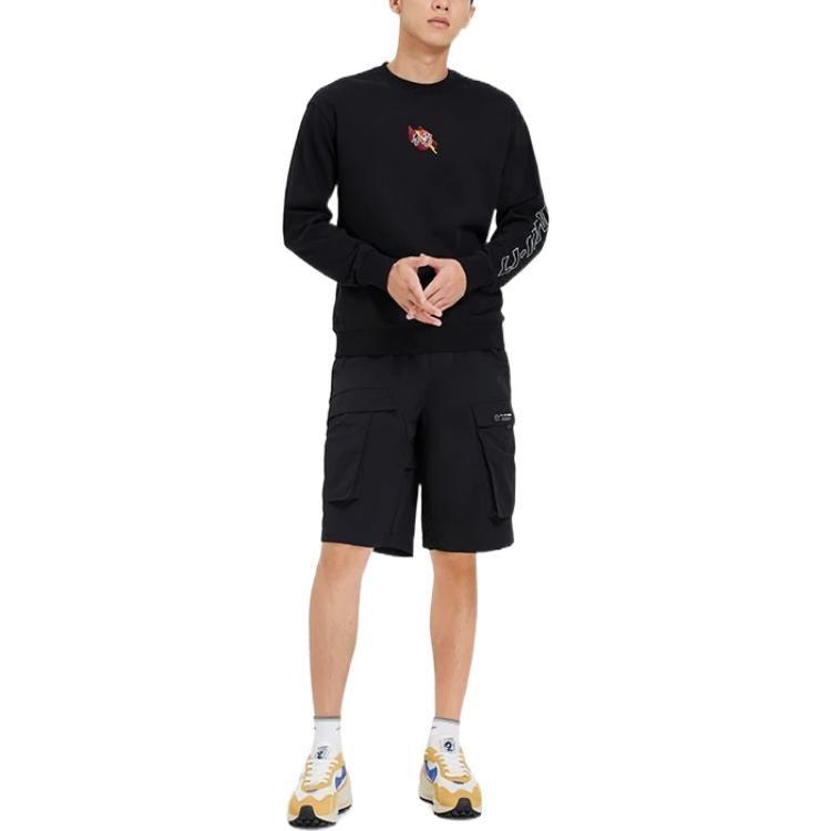 Li Ning Sports Lifestyle Collection Sports Trendy Collection Sweatshirt Men's Black AWDS923-3