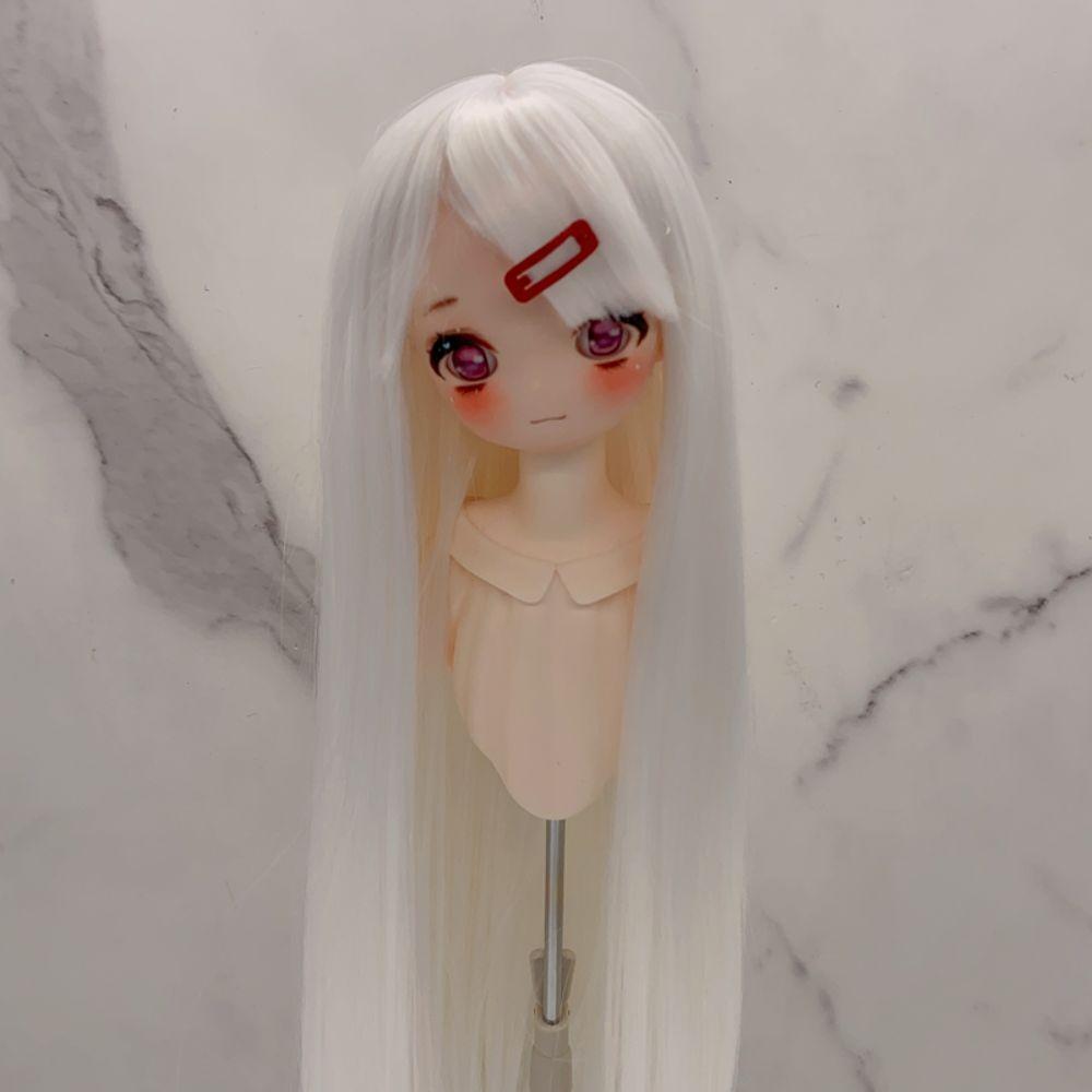 Long Straight BJD Doll Hair 1/3 & 1/4 & 1/6 Doll Hair Wig Colorful Bjd Doll Wig  Girls Toy