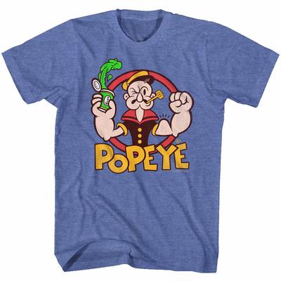 Popeye The Sailor Man Cartoon Squeezing Can Of Spinach Men's T Shirt  Unisex T-Shirt