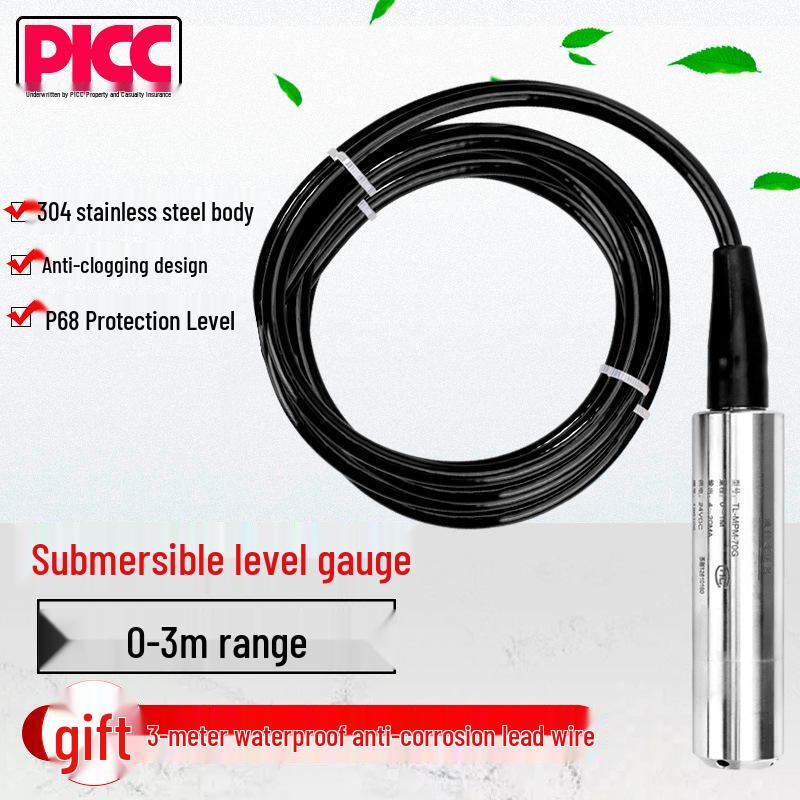 Submersible Water Level Sensor 4-20mA Voltage Transmitter
