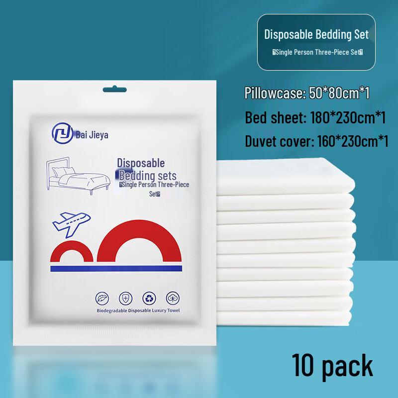 Baijieya Disposable Travel Bedding Set Single