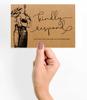 Inkdotpot 50 Blank RSVP Postcards Floral Kraft Rustic Print 4"X6" Response Cards,RSVP Reply Card For Wedding,Bridal Shower,Baby