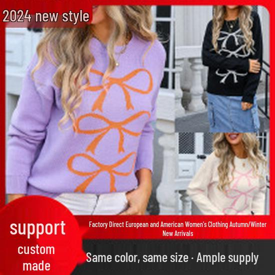 2026 Women's Winter Valentine’s Heart Sweater - European Style Round Neck Pullover