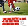Football Belt Flags Tag 1 Belt with 3 Flags for Youth Competition Games Practices Training Red