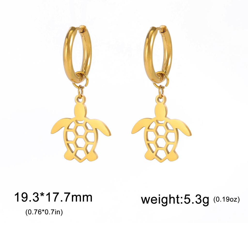 Cazador Turtle Earrings for Women Stainless Steel Jewelry Animal Drop Earrings Birthday Gift 2026 Trending Wholesale New